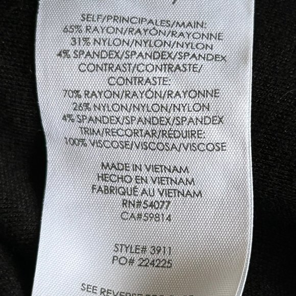 CAbi #3911 ATC Jacket Black Gray Camo Cinch Drawstring Waist Zip Military ~Small - Picture 14 of 14